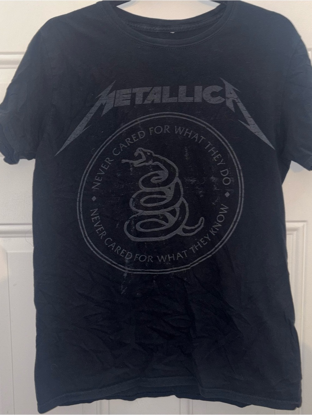 Metallica Black Short Sleeve Graphic Band Tee